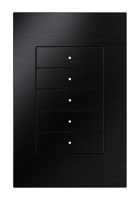 Crestron HZ2-KPCN-BR-BLK – Horizon 2 Keypad with Cresnet Communications, Standard Engraved, Brushed Black Lighting Controls Crestron