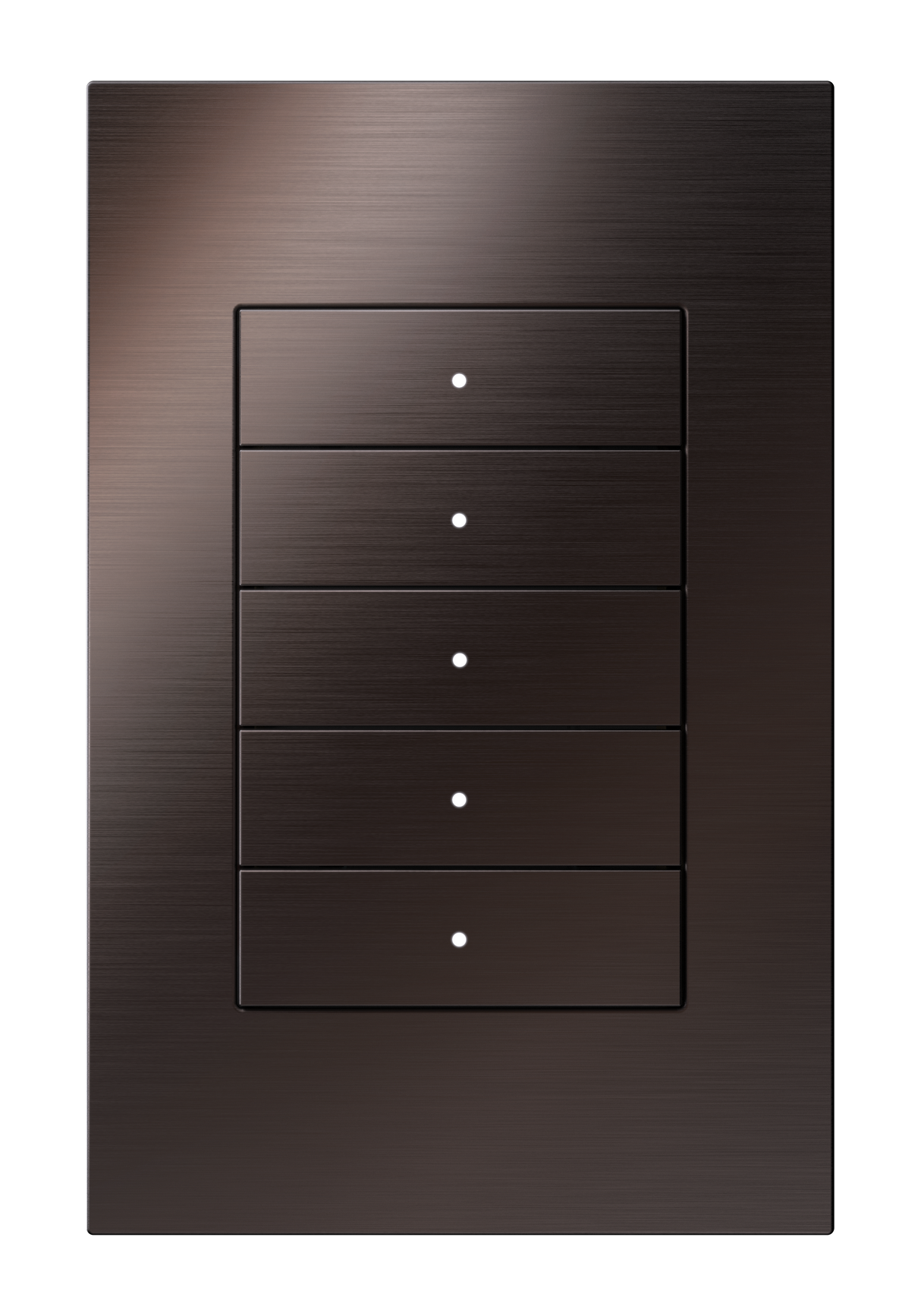 Crestron HZ2-KPEX-BR-BRASS – Horizon 2 In-Wall Keypad, infiNET EX, Brushed Brass, Engraved Crestron