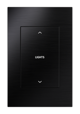 Crestron HZ2-SWEX-BR-BLK – Horizon 2 In-Wall Switch, infiNET EX, 120 VAC, Brushed Black, Engraved Lighting Controls Crestron