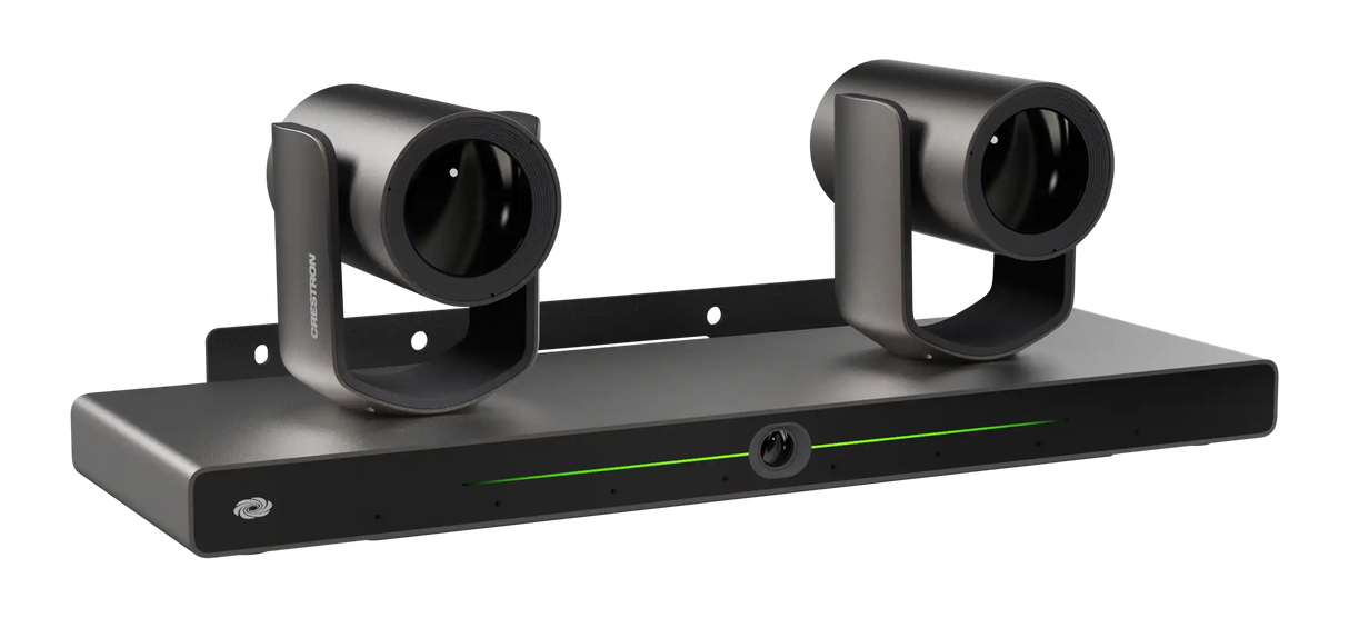 Crestron IV-CAM-I12D-B Crestron 1 Beyond i12D Intelligent 4K Dual Camera Speaker Tracking Solution, 12x Optical Zoom, Moon Gray Video Conferencing Crestron