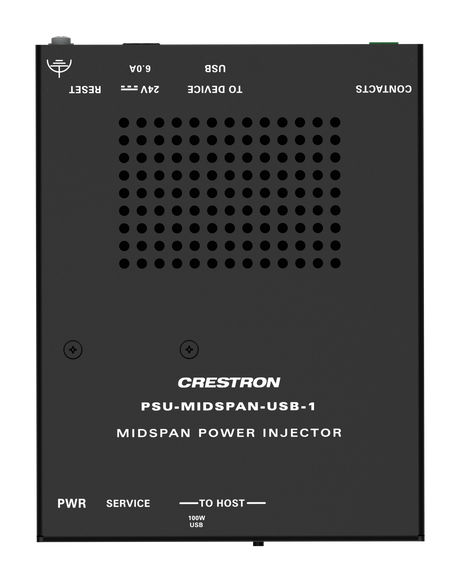 Crestron PSU-MIDSPAN-USB-1 – Single Channel Midspan USB Power Injector AV Control Systems Crestron