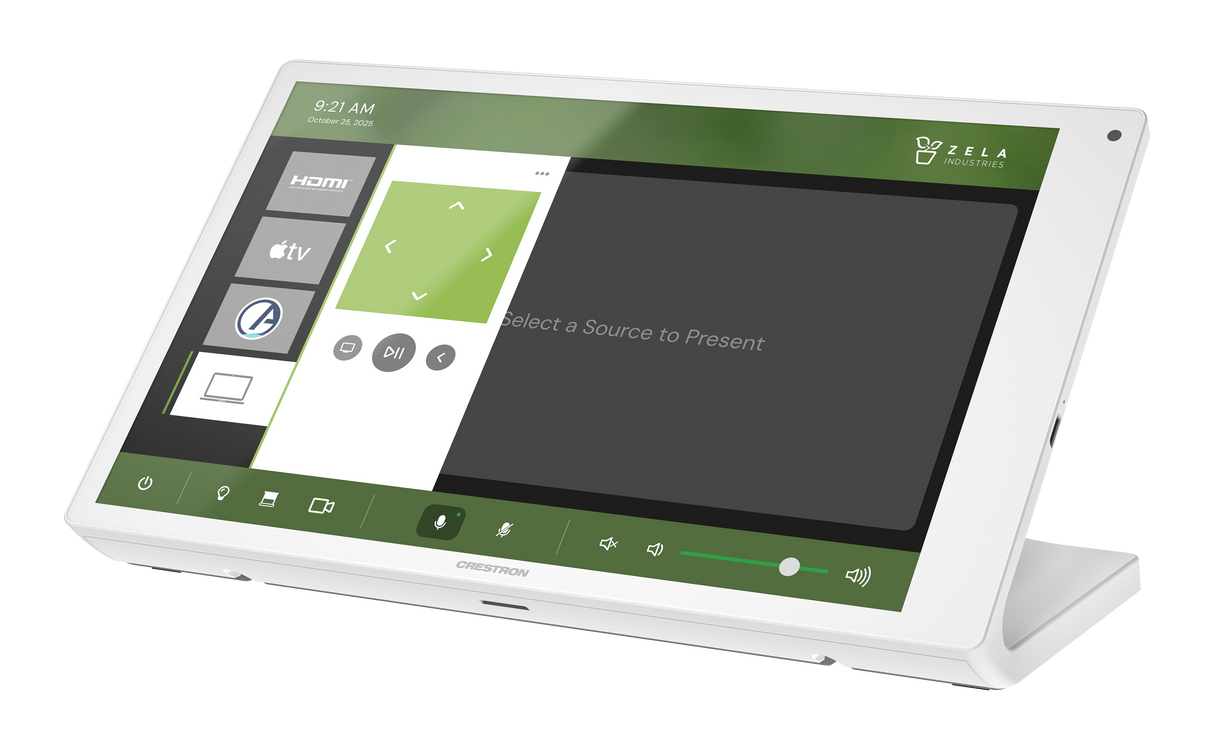 Crestron TS-1080-W – 10.1 in. Tabletop Touch Screen, White [Pre-Order] Crestron