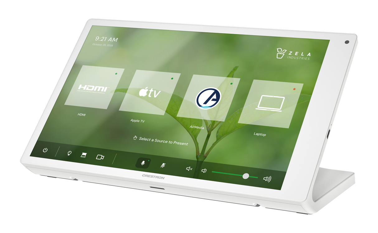 Crestron TS-1080-W – 10.1 in. Tabletop Touch Screen, White [Pre-Order] Crestron