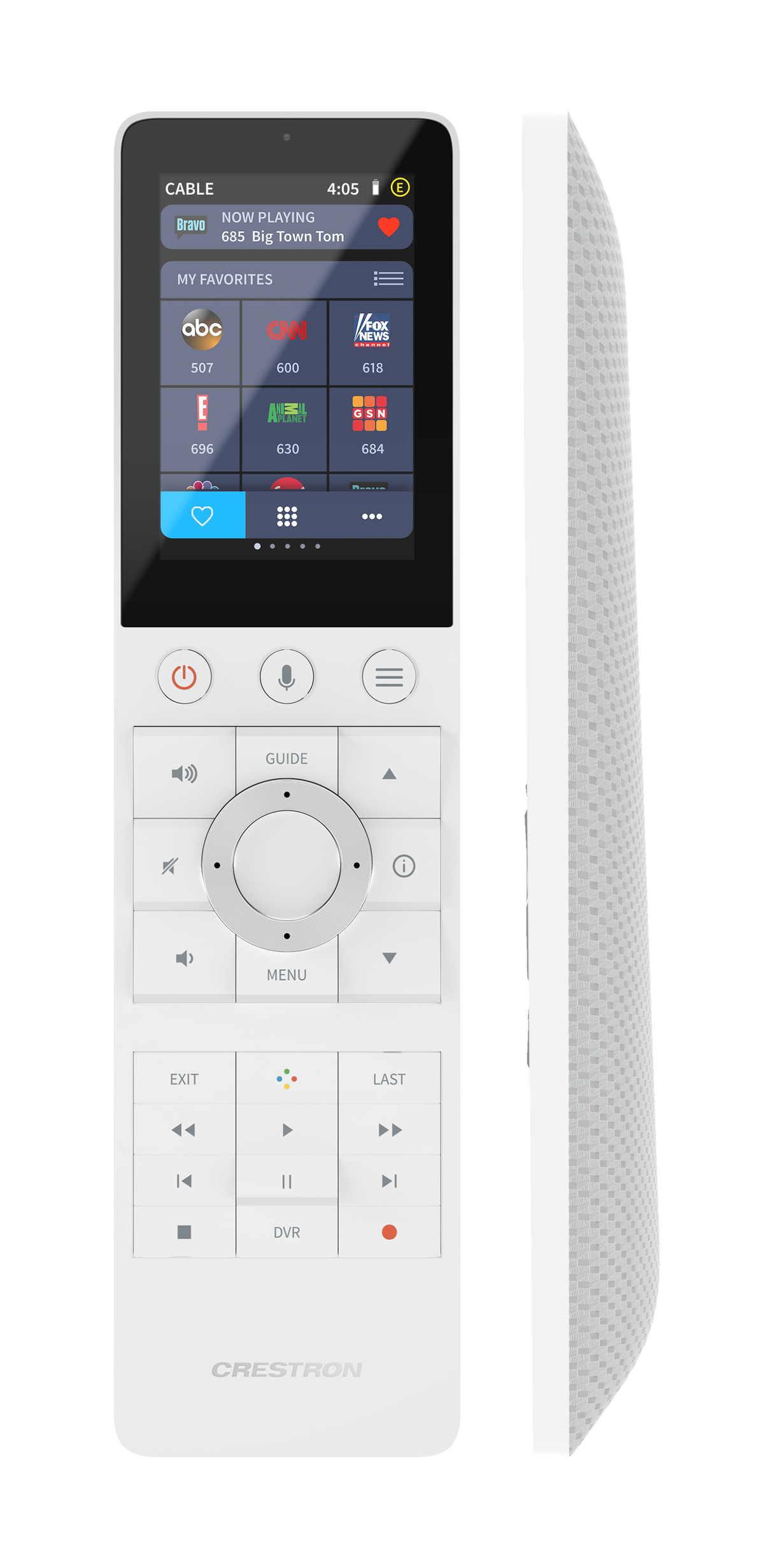 Crestron TSR-310-W Handheld Touch Screen Remote, White Crestron