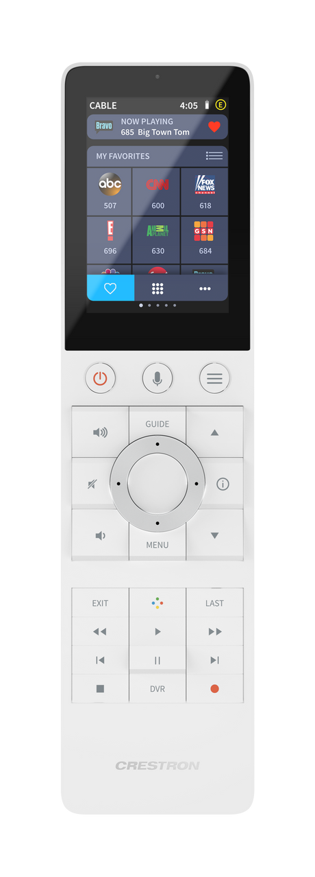 Crestron TSR-310-W Handheld Touch Screen Remote, White Room Control Crestron