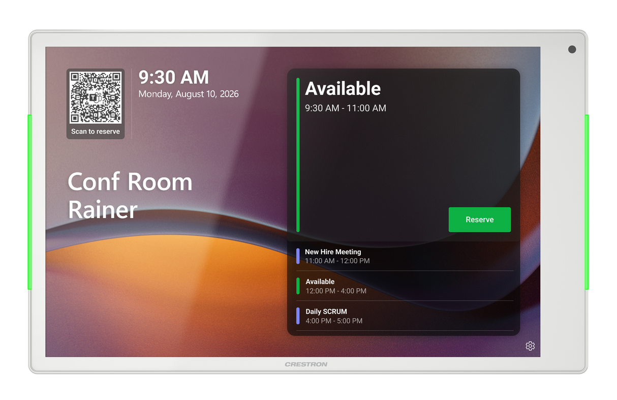 Crestron TSS-1080-W – 10.1 in. Room Scheduling Touch Screen, White Crestron