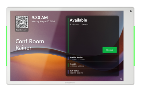 Crestron TSS-1080-W – 10.1 in. Room Scheduling Touch Screen, White Room Reservation Crestron