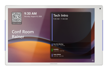 Crestron TSS-1080-W – 10.1 in. Room Scheduling Touch Screen, White Room Reservation Crestron