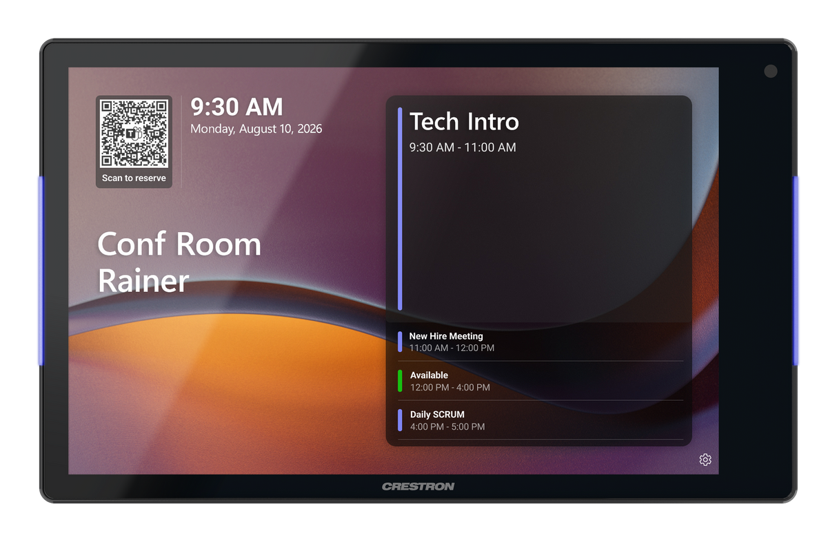 Crestron TSS-880-GV-B – 8.1 in. Room Scheduling Touch Screen, Government Version Crestron