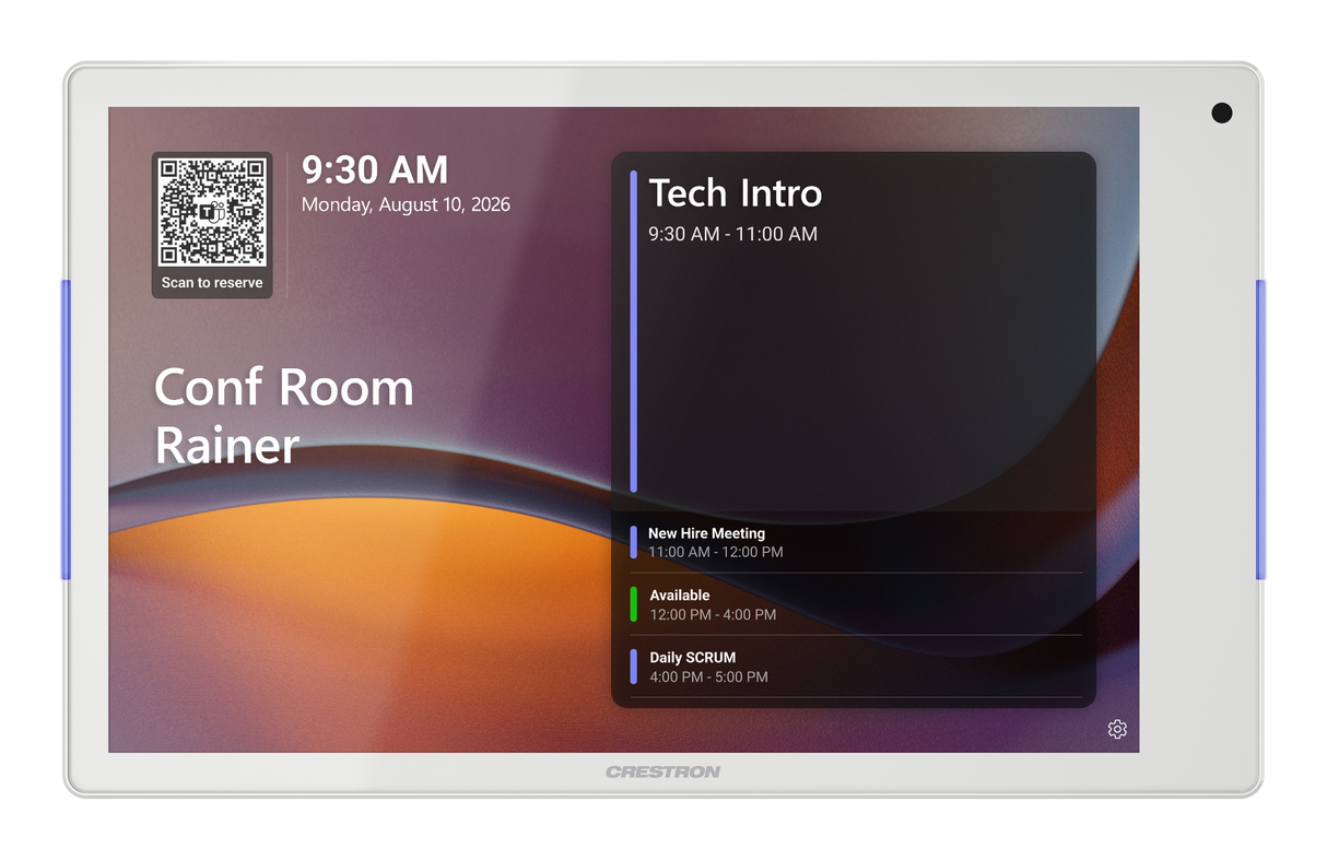 Crestron TSS-880-W – 8.1 In. Room Scheduling Touch Screen, White Crestron