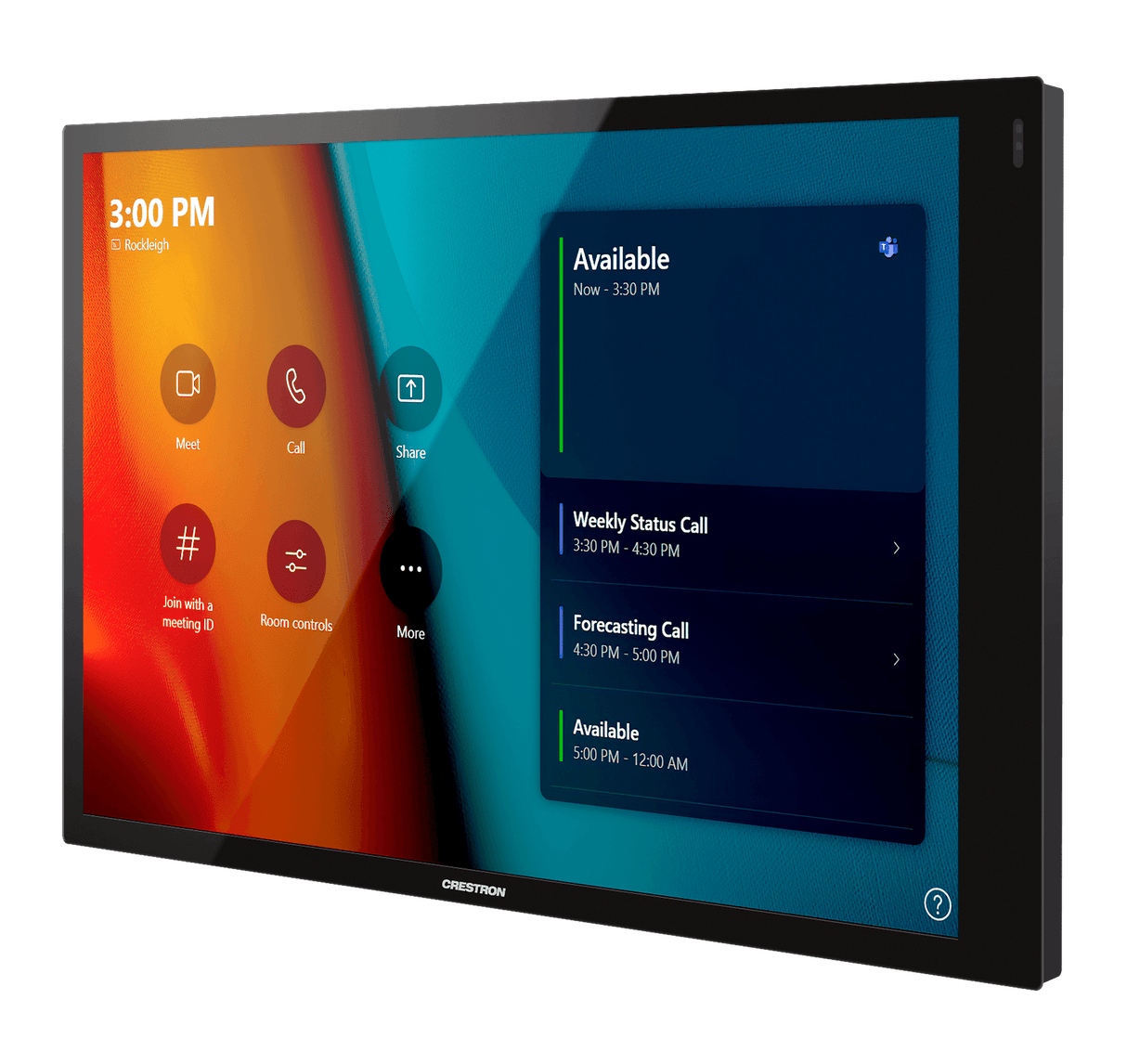 Crestron UC-B30-T-WM Crestron Flex Small Room Conference System with Video Soundbar and Wall Mounted Control Interface for Microsoft Teams® Rooms