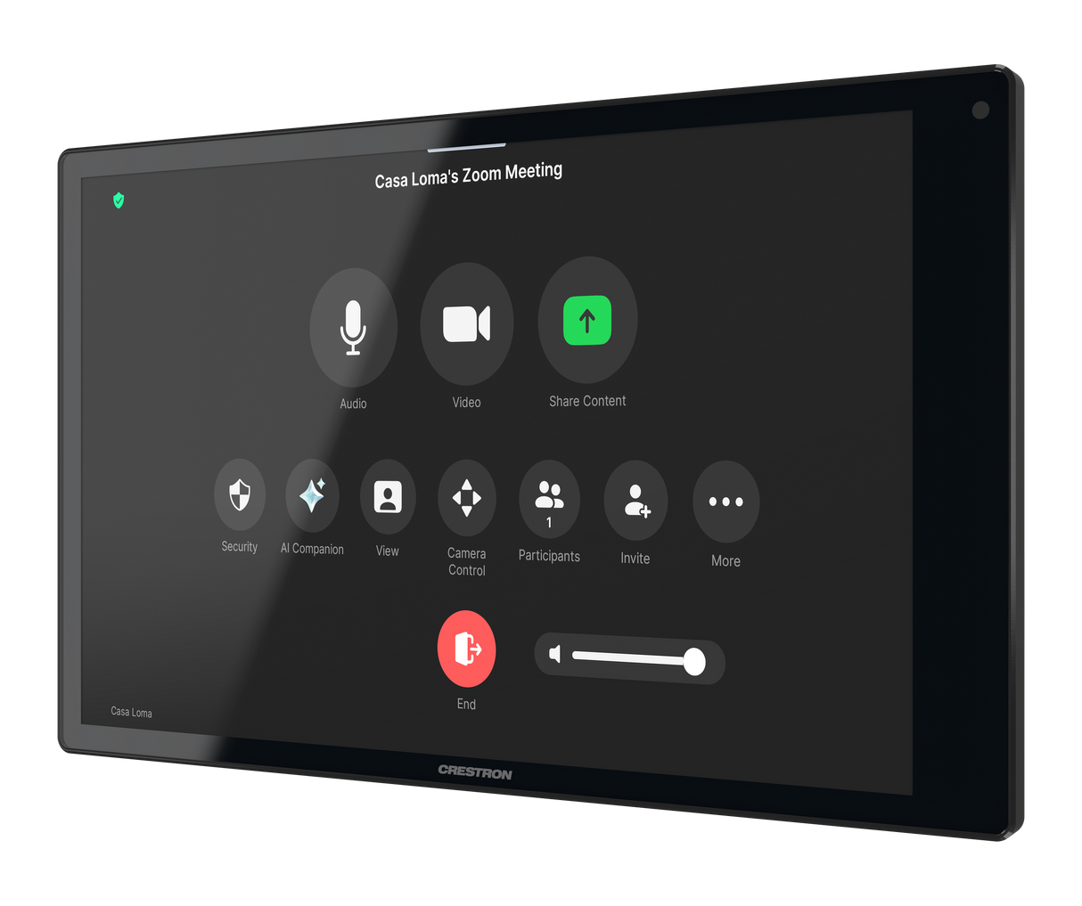 Crestron TSW-1080-UC-B – 10.1 in. Wall Mount Touch Screen, Unified Communications Crestron