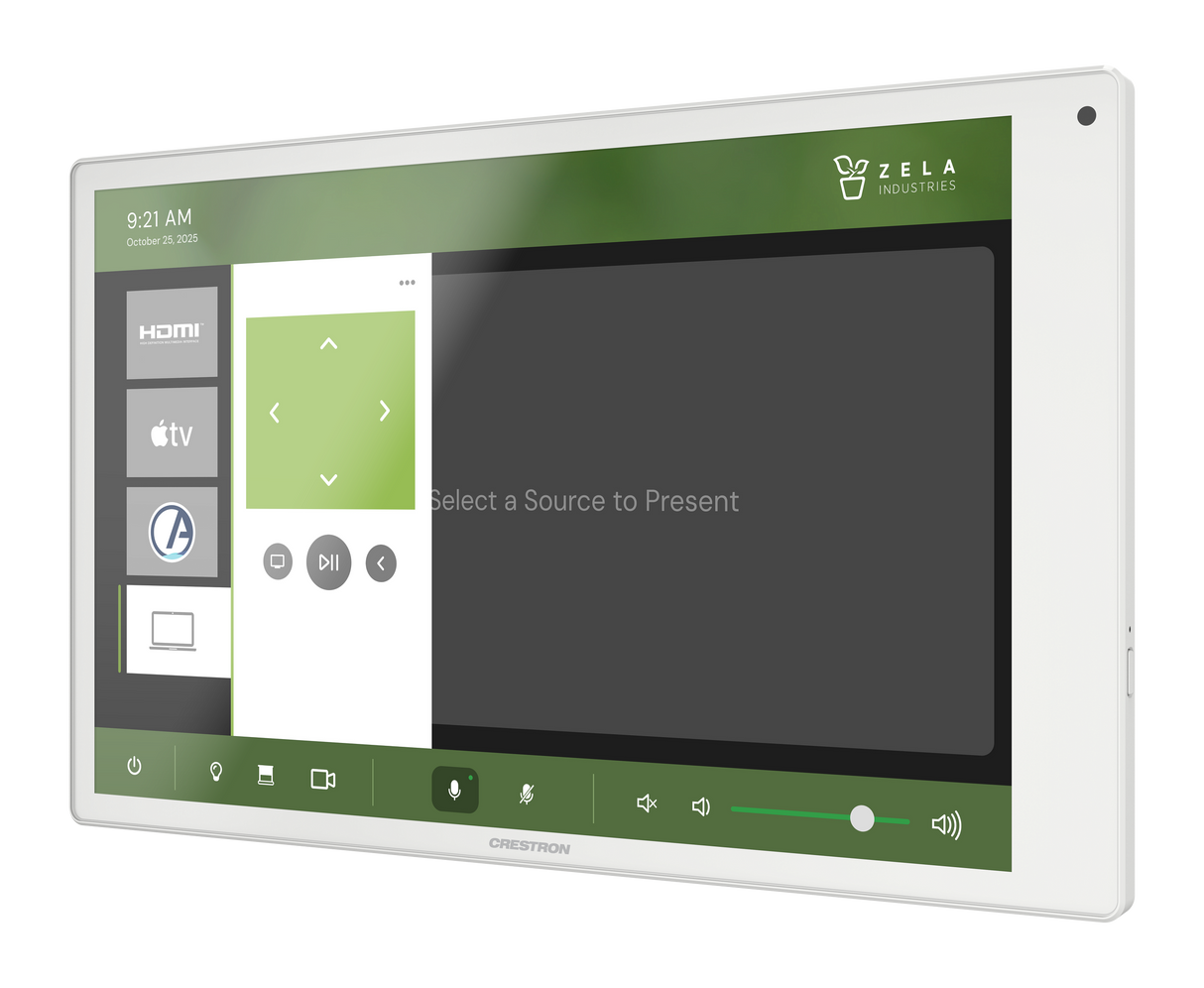 Crestron TSW-1080-W – 10.1 in. Wall Mount Touch Screen, White [Pre-Order] Crestron