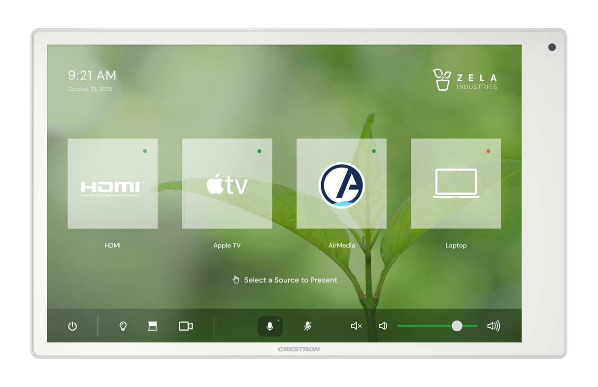 Crestron TSW-1080-W – 10.1 in. Wall Mount Touch Screen, White [Pre-Order] Crestron