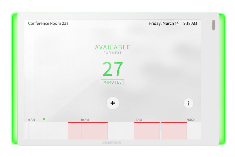 Crestron Room Availability Light Bar for TSW-770 Series (White, Smooth) - TSW-770-LB-W-S