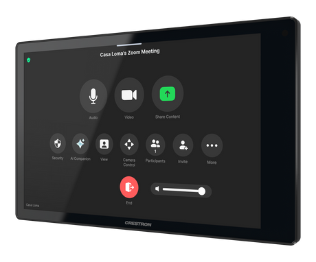 Crestron TSW-880-GV-B 8.1 in. Wall Mount Touch Screen, Government Version Room Control Crestron