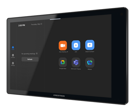 Crestron TSW-880-GV-B 8.1 in. Wall Mount Touch Screen, Government Version Room Control Crestron