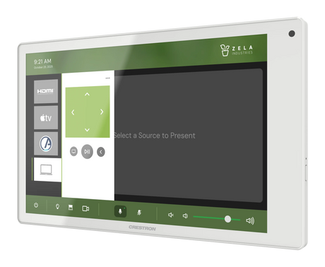 Crestron TSW-880-B 8.1 in. Wall Mount Touch Screen, White Room Control Crestron