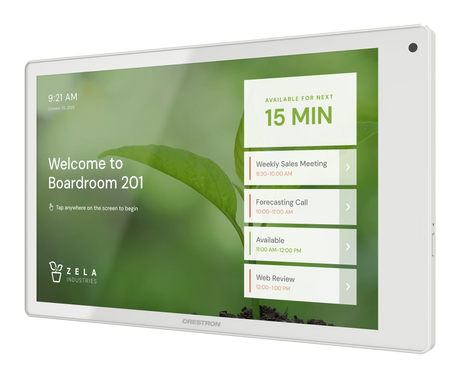 Crestron TSW-880-B 8.1 in. Wall Mount Touch Screen, White Room Control Crestron