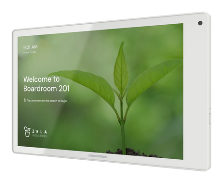 Crestron TSW-880-B 8.1 in. Wall Mount Touch Screen, White Room Control Crestron