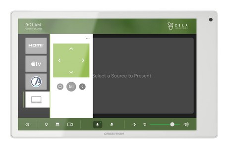 Crestron TSW-880-B 8.1 in. Wall Mount Touch Screen, White Room Control Crestron