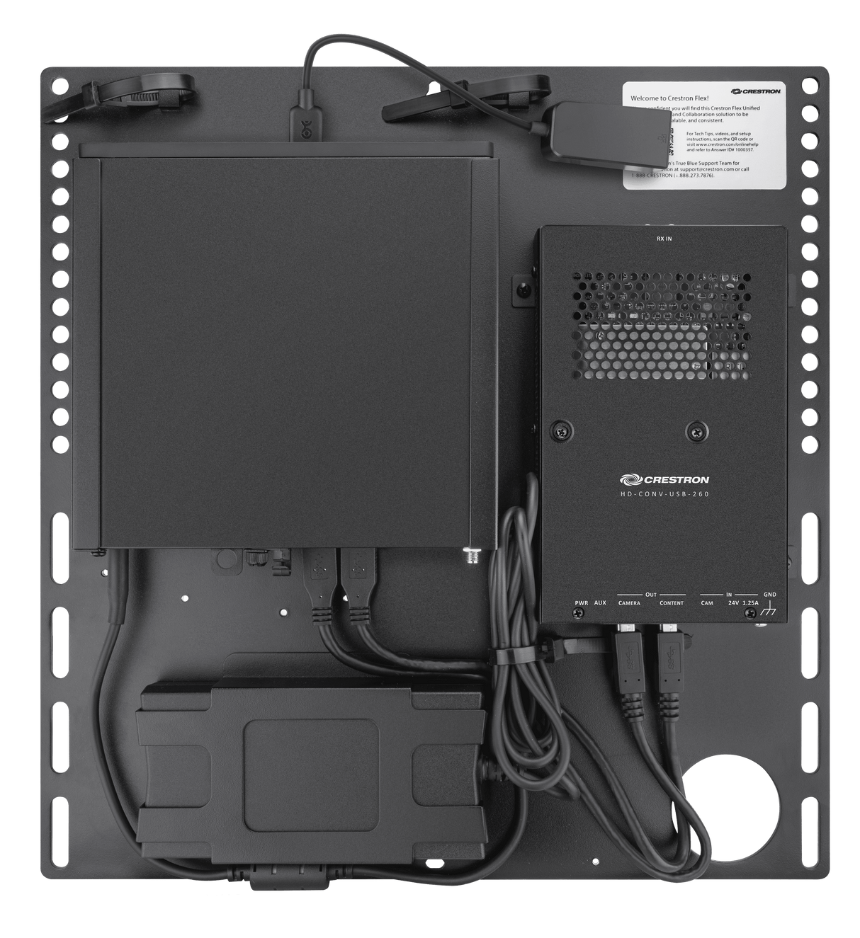 Crestron UC-BX31-Z-WM Crestron Flex Advanced Small Room Conference System with Jabra® PanaCast 50 Video Bar and Wall Mounted Control Interface for Zoom Rooms™ Software