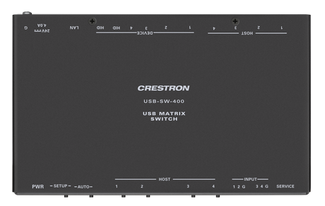Crestron USB-SW-400 – 4-Port USB-C Data Switcher USB Switchers Crestron