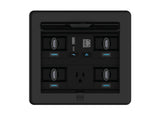 Crestron FT2-700-MECH-PTL-B – FlipTop FT2 Mechanical Cable Management, 700 Size, Pass-Through Lid, Black Cable Management Crestron