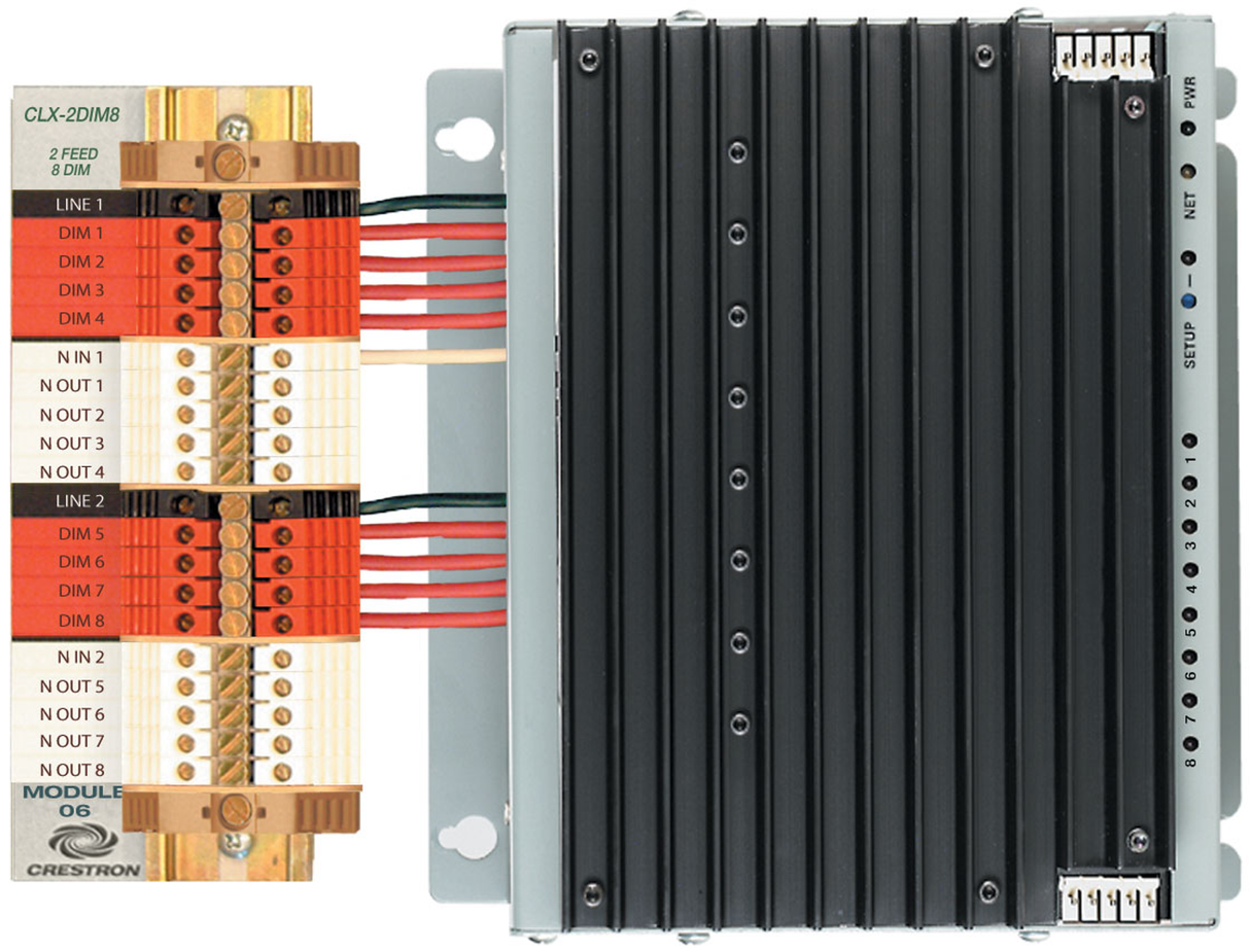 Crestron CLX-2DIM8 – 8-Channel Dimmer Module, 2 Feeds, 120V Crestron