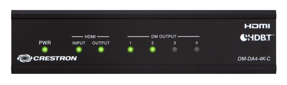 Crestron DM-DA4-4K-C 1:4 4K HDMI® to DM 8G+® & HDBaseT® Splitter Speakers Crestron