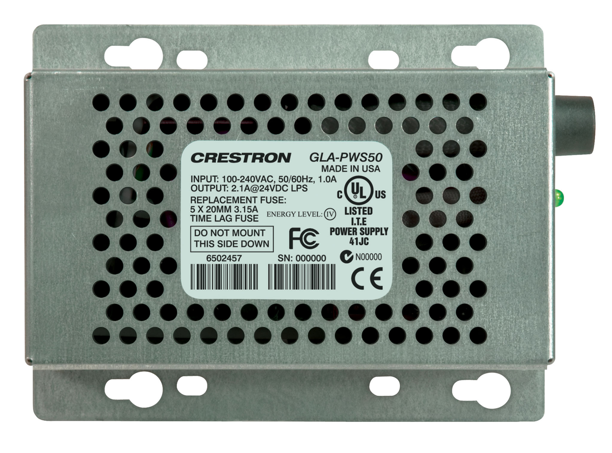 Crestron GLA-PWS50 – Wall Mount 50-Watt Cresnet Power Supply Crestron