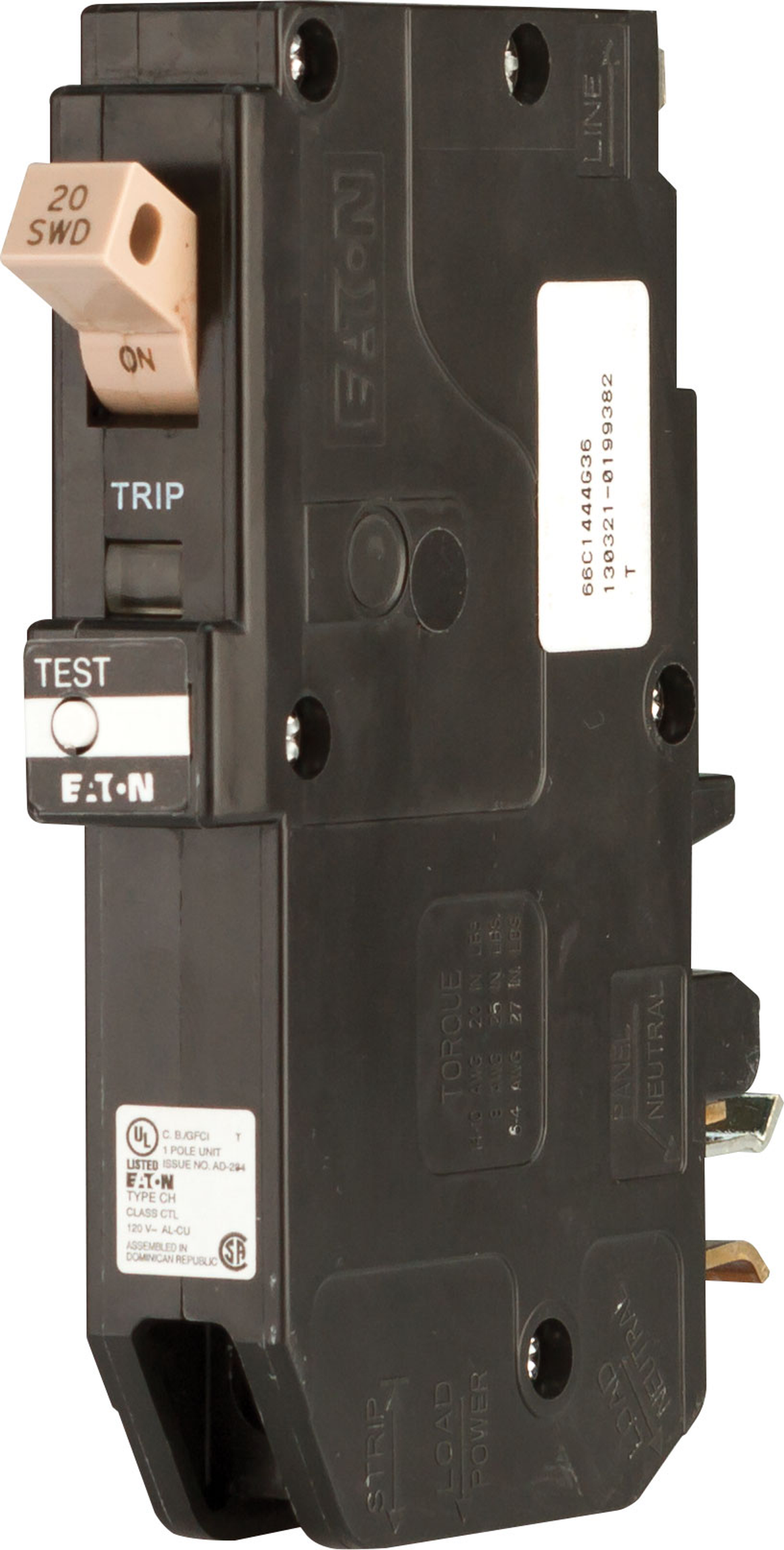 Crestron CLB-120-20A-GFCI – Ground Fault Circuit Breaker for CAEN-MLO, 120V, 20A Accessories Crestron