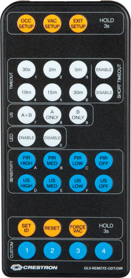 Crestron GLS-REMOTE-ODT-OIR – IR Remote for GLS Occupancy Sensors Accessories Crestron