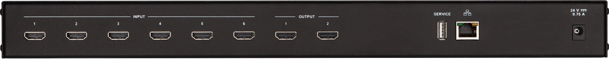Crestron HD-MD6X2-4K-E – 6x2 4K HDMI Switcher Crestron
