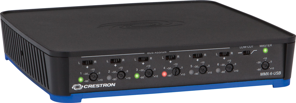 Crestron MMX-6-USB – 6-Channel USB Microphone Mixer AV Control Systems Crestron
