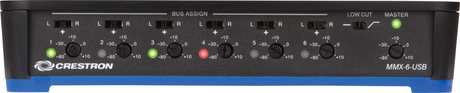 Crestron MMX-6-USB – 6-Channel USB Microphone Mixer AV Control Systems Crestron