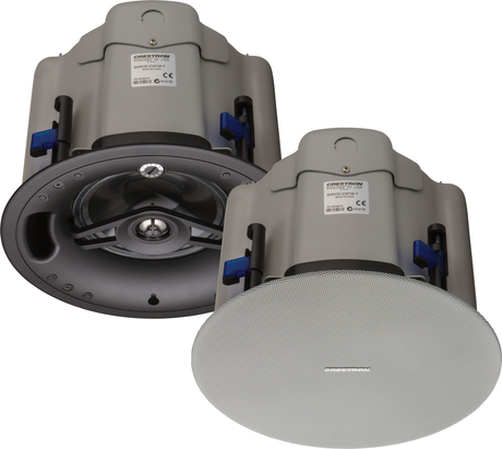 Crestron Saros IC4T-W-T-EACH+ – 4" 2-Way In-Ceiling Speaker, White Textured, Single Crestron