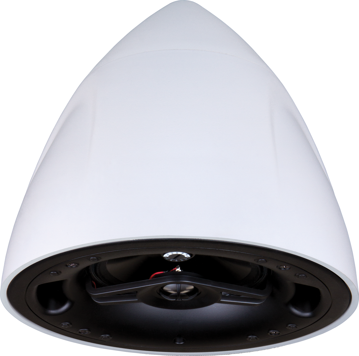 Crestron SAROS PD6T-W-T-EACH  Saros® 6.5” 2-Way Pendant Speaker, White Textured, Single