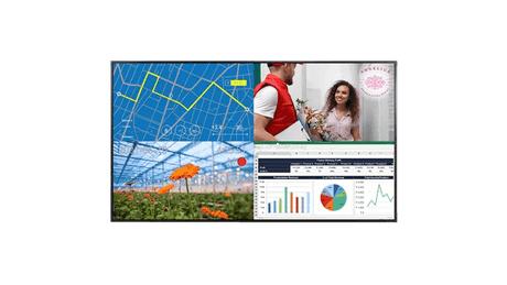 Planar URP98 UltraRes P Series 98" diagonal, UHD, D-LED backlight, 500 nit brightness, 24x7 reliability, multi-source viewing, speakers, landscape and portrait - 998-3263-00 - Creation Networks