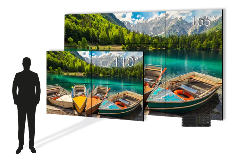 Planar MX55M LCD Video Wall – Fiber, Landscape