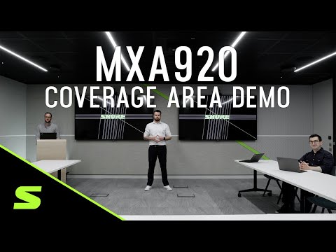 Shure MXA920B-R Ceiling Array Microphone, Round (Black) Audio Conferencing Shure