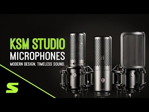 Shure KSM32/SL Cardioid Studio Condenser Microphone–Studio Model (Champagne), with A32SM and Aluminum Case Microphones Shure