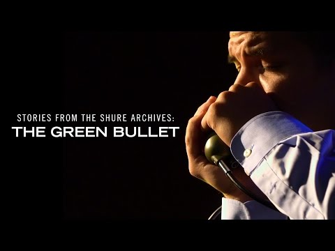 Shure 520DX Omnidirectional Dynamic with Volume Control High Z “The Green Bullet” for Harmonica Microphones Shure