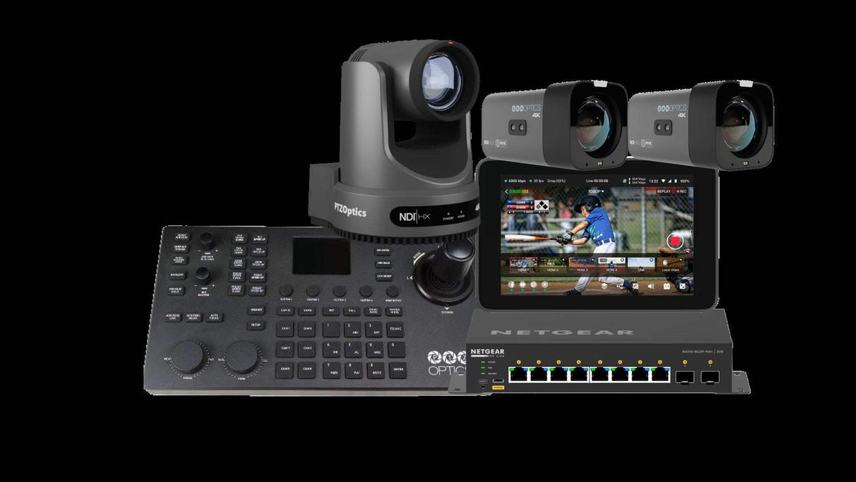 PTZOptics YoloBox Ultra Netgear Sports Bundle - Creation Networks