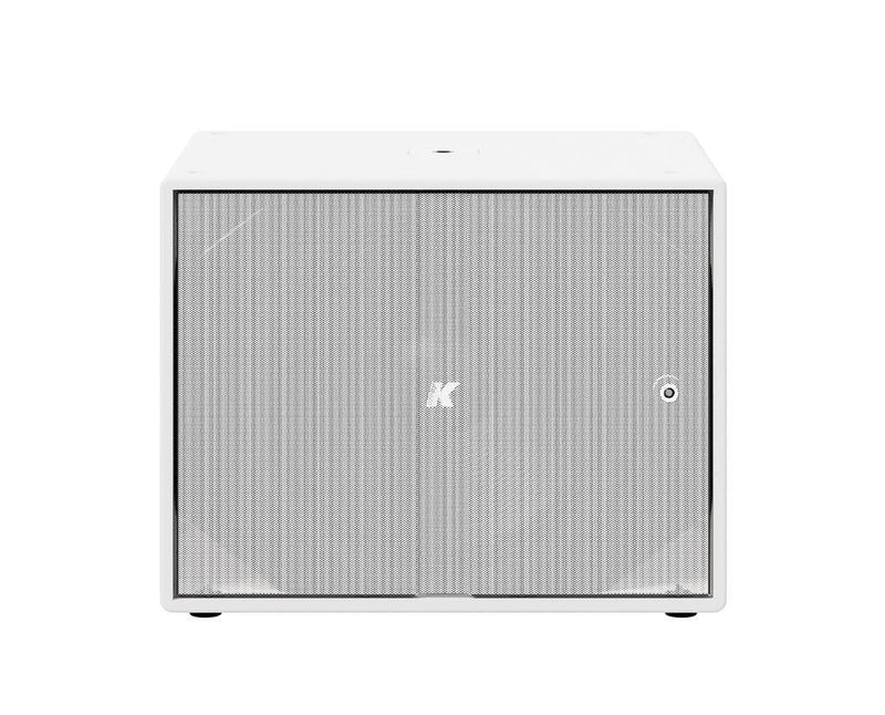 K-Array Thunder KS2W I Ultra-light, Self-Powered single 18” subwoofer with DSP and power outputs (White)