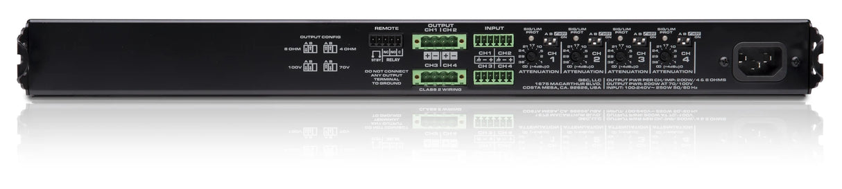 QSC Multi-Channel music and paging Amplifier MP-A40V
