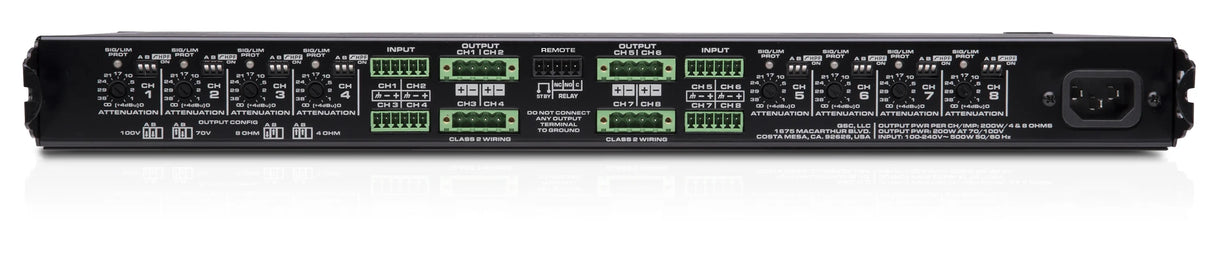 QSC Multi-Channel music and paging Amplifier - MP-A80V