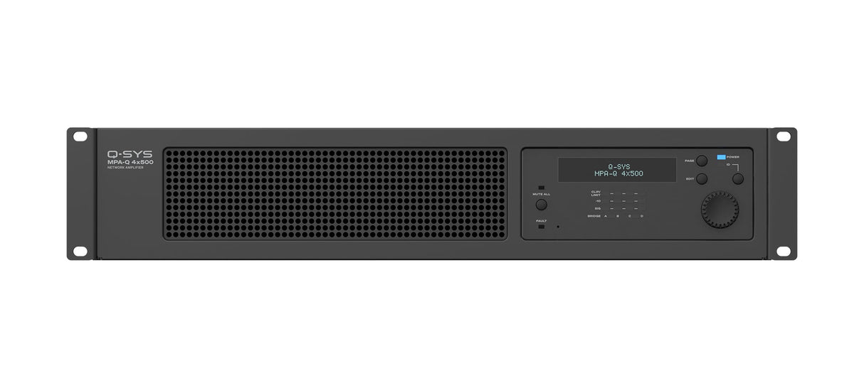 QSC MPA-Q 4x500 – 4-Channel 500W Q-SYS Network Amplifier Network Amplifier QSC