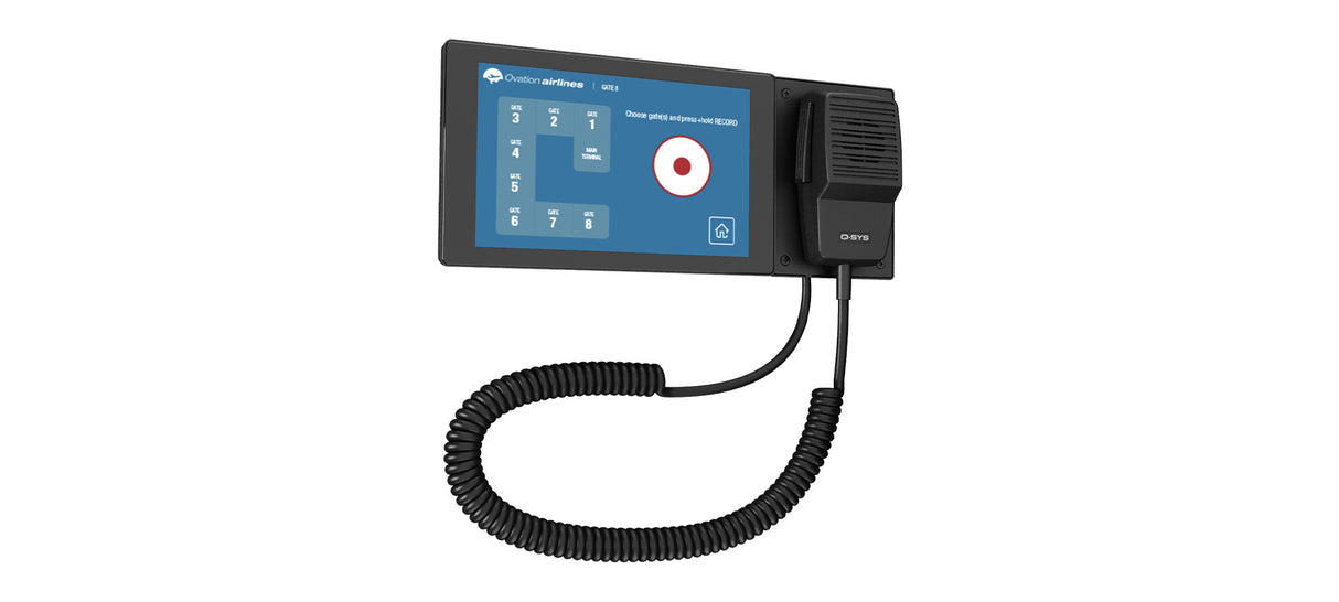QSC Q-SYS PS-TSCG3-H Wall Mount Touchscreen Paging Station