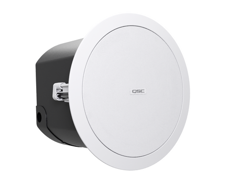 QSC AD-C6T-HP – AcousticDesign 6.5-Inch High-Power Blind-Mount Ceiling Speaker with 70/100V Transformer (Pair) Ceiling Loudspeakers QSC